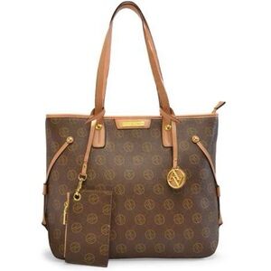 NEW Adrienne Vittadini Signature Tote with Coin Pouch